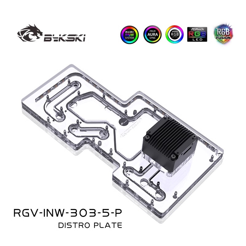 BYKSKI Acrylic Board Water Cha - огляд і ціна Distro Plate Ddc Pump Combo