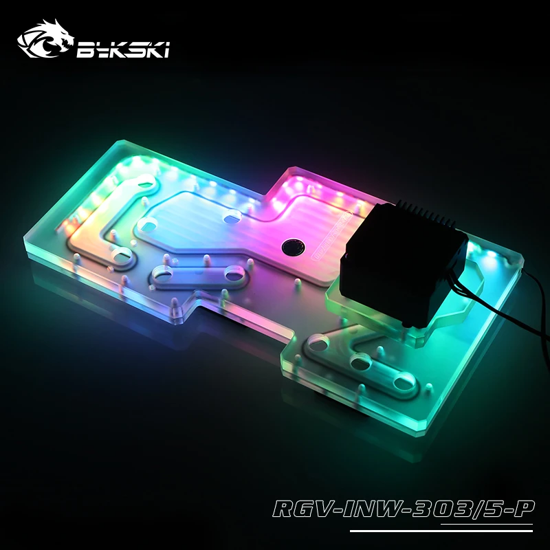 BYKSKI Acrylic Board Water Cha - огляд і ціна Distro Plate Ddc Pump Combo