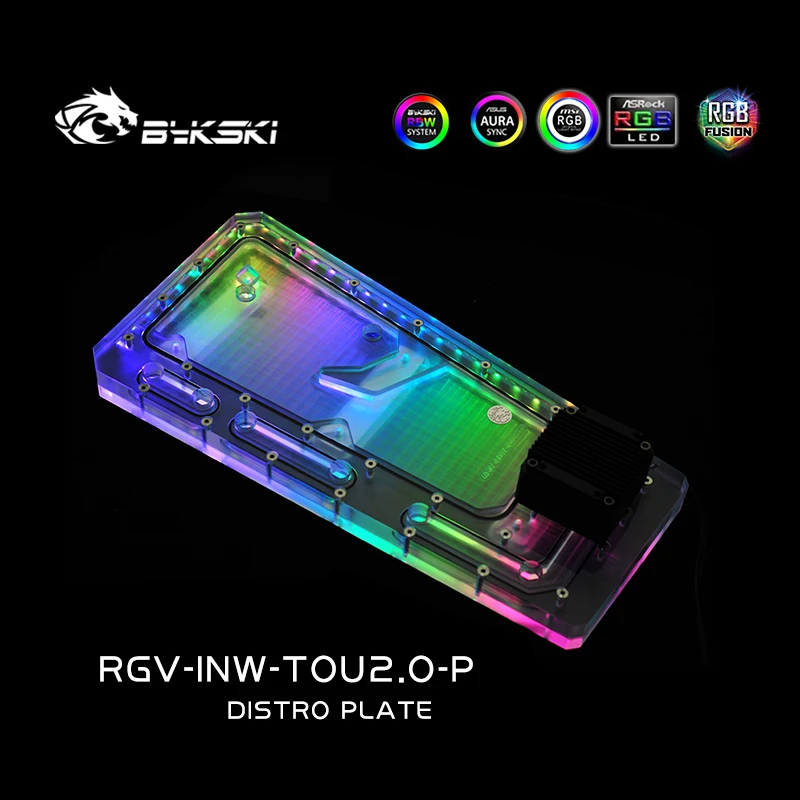 BYKSKI Acrylic Board Water Cha - огляд і ціна Distro Plate Ddc Pump Combo