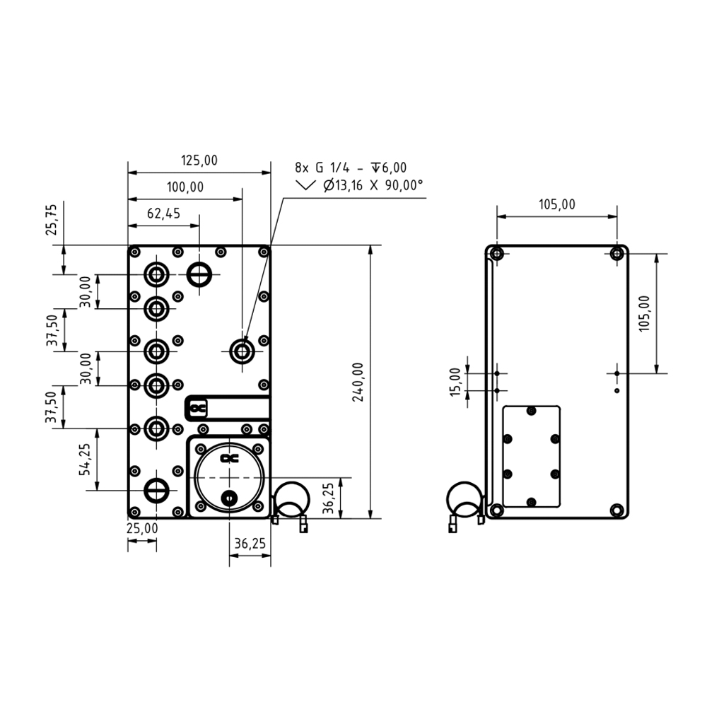 Alphacool Core Distro Plate 24 - огляд і ціна Integrated Pump Reservoir Distro Plate