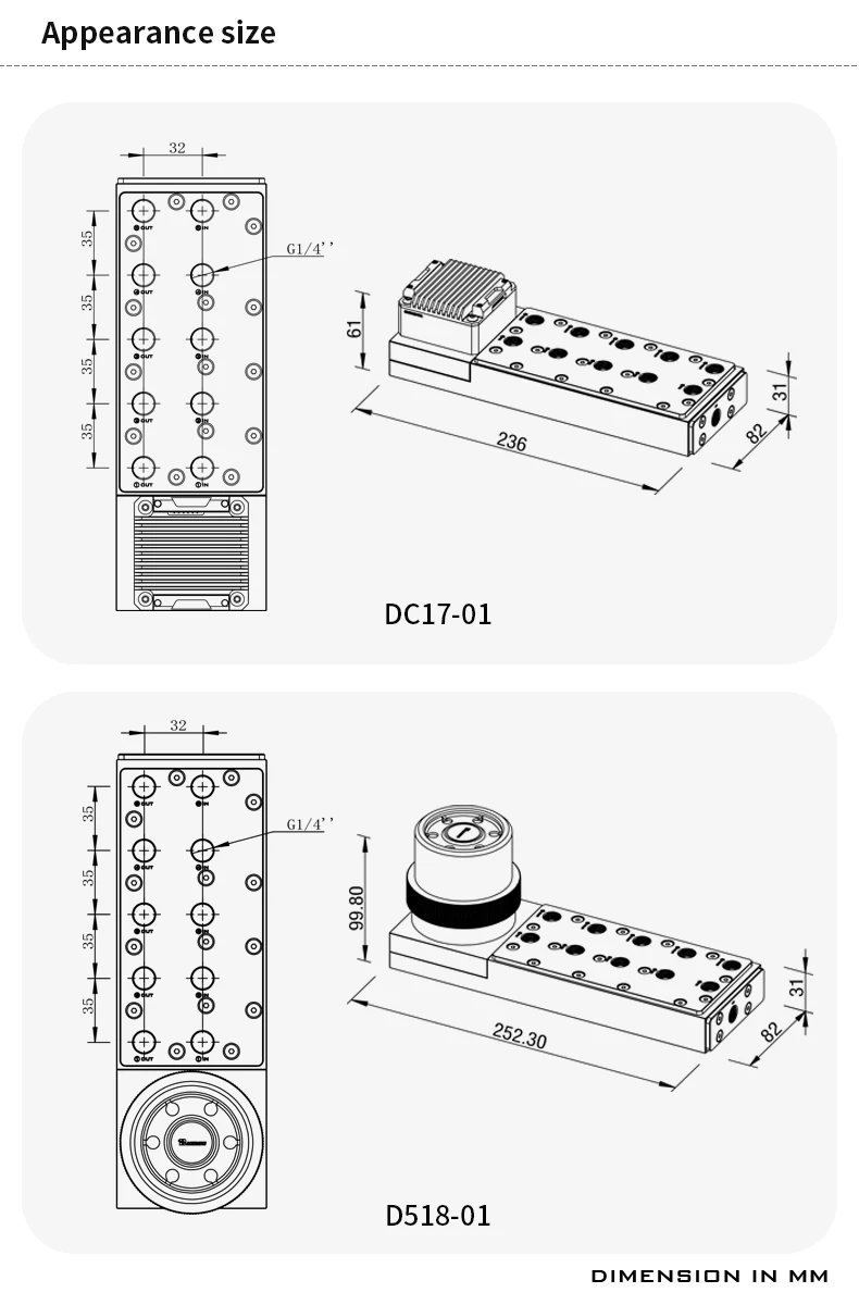 Barrow DC17-01 Stainless Steel - огляд і ціна Integrated Pump Reservoir Distro Plate