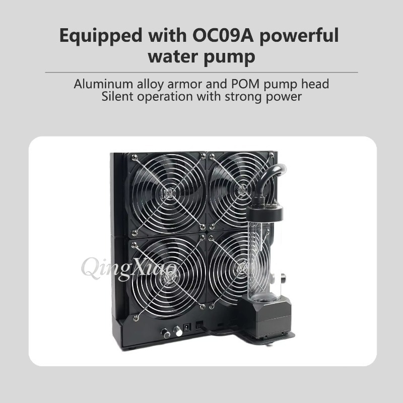 4 Fan Radiator Pump And Water  - огляд і ціна External Radiator Water Cooling Kit