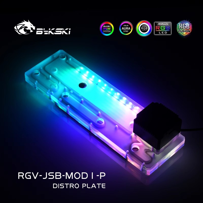 BYKSKI Acrylic Board Water Cha - огляд і ціна Distro Plate Ddc Pump Combo